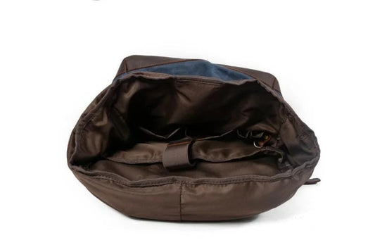 Black Canvas Backpack Purse