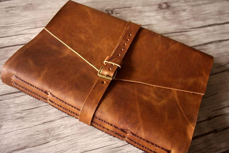 Custom Rustic Leather Photo Albums