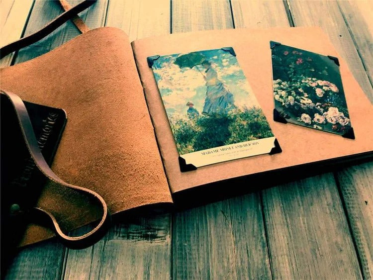 Custom Rustic Leather Photo Albums